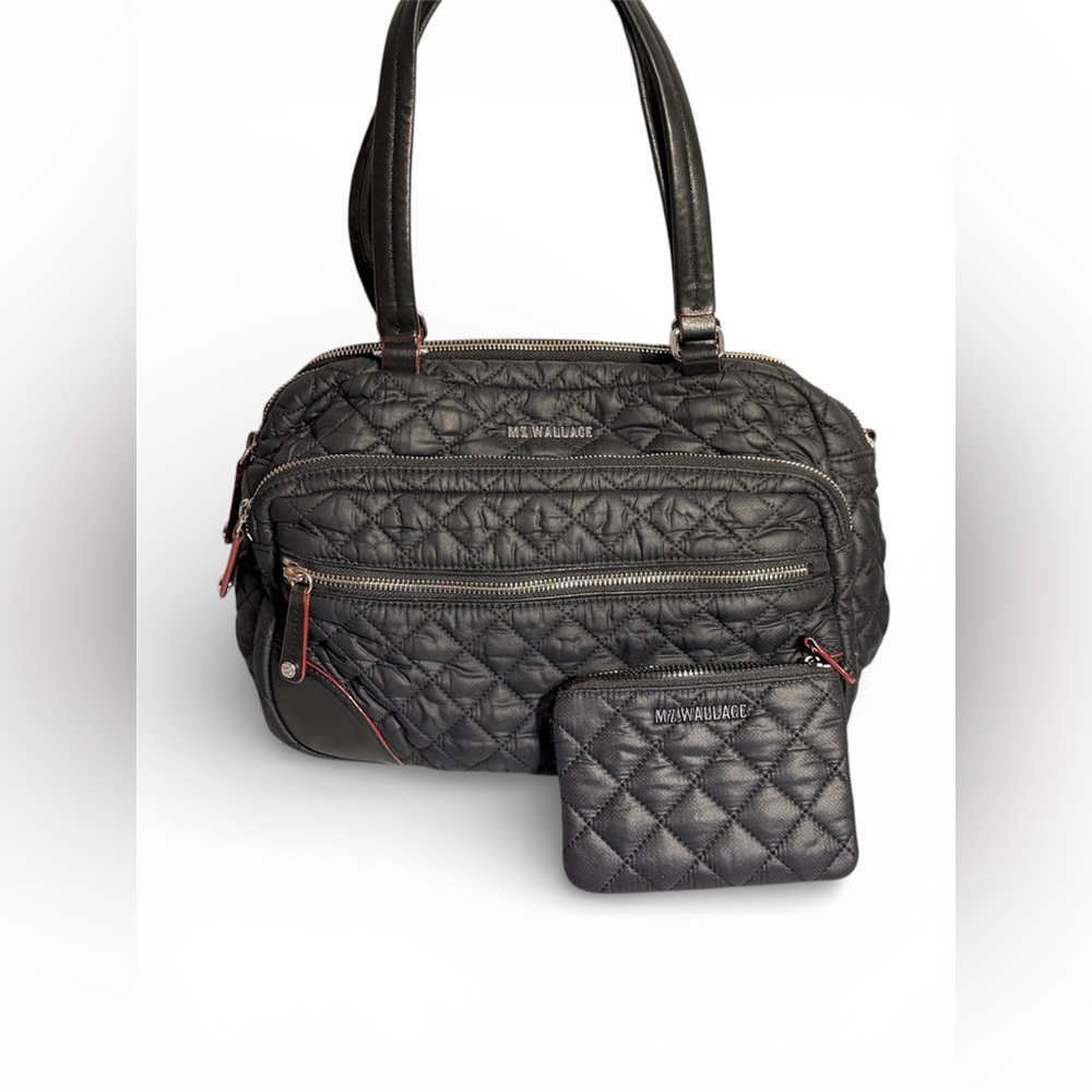 Mz Wallace Crosby crossbody tote with small wallet/coin purse in black